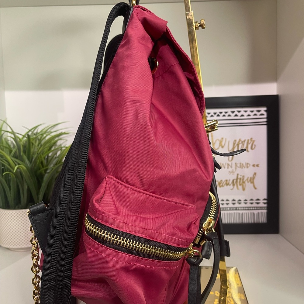 Burberry Raspberry Pink Nylon Backpack - image 4